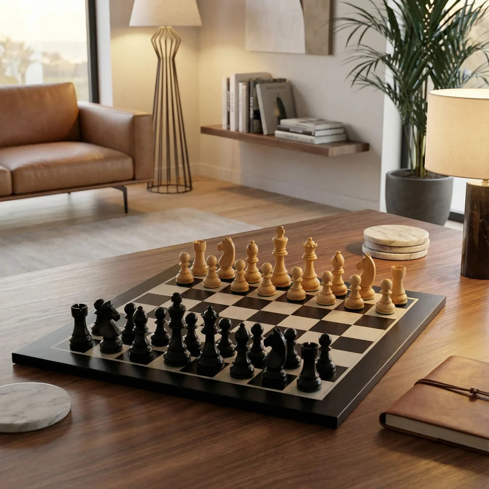 Шахматен комплект „Съвременният“ — общ изглед