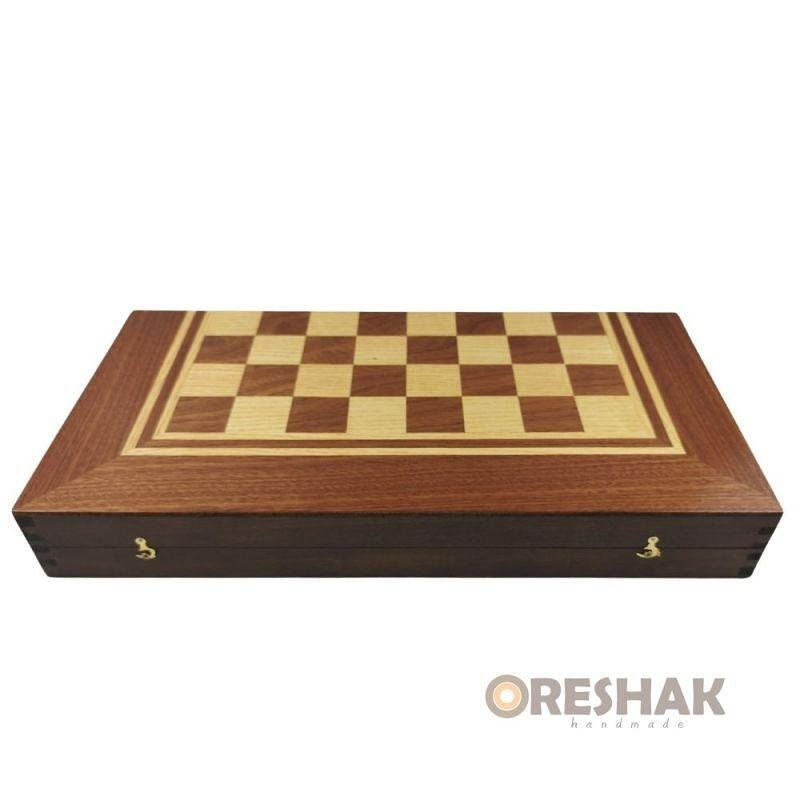 Oreshak OR-5024 кутия шах и табла 48 см, махагонов тон